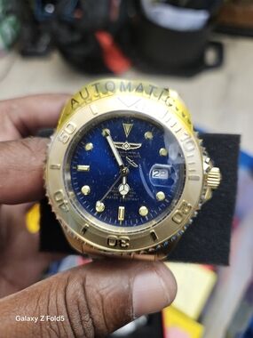 Invicta Gold and Blue Automatic Dive Watch 47mm